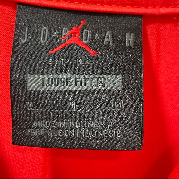 Nike Air Jordan Women's Medium Heritage Crimson Flight Suit Jumpsuit Red Loose - Picture 11 of 16